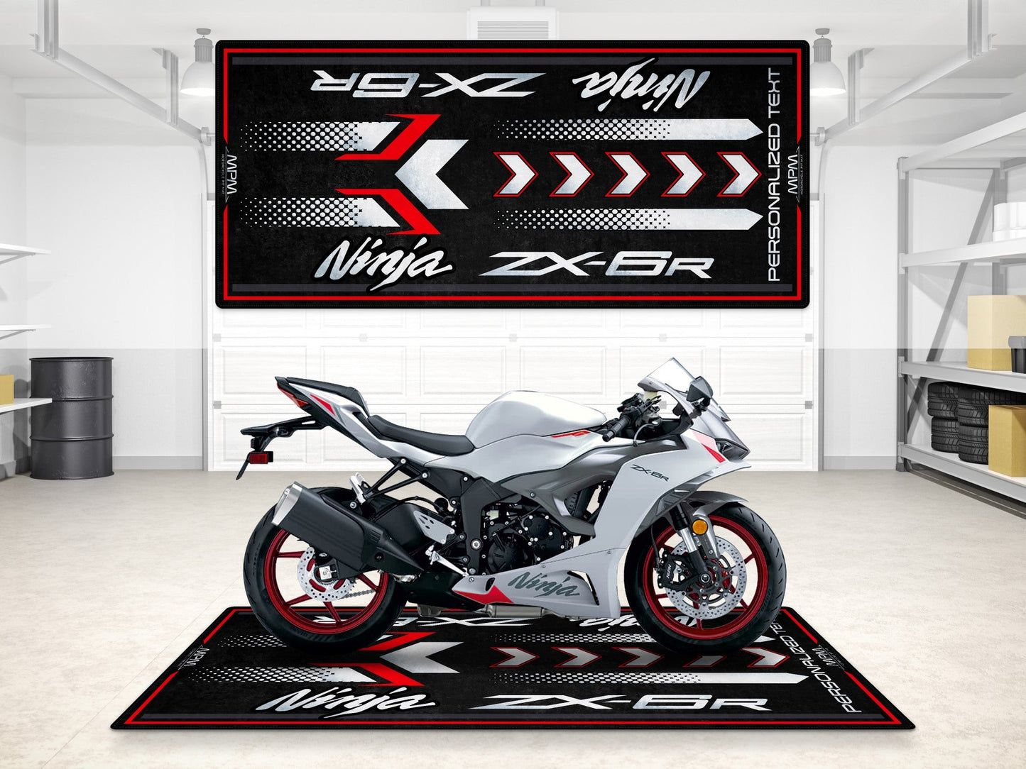 Motorcycle Mat for Kawasaki ZX-6R