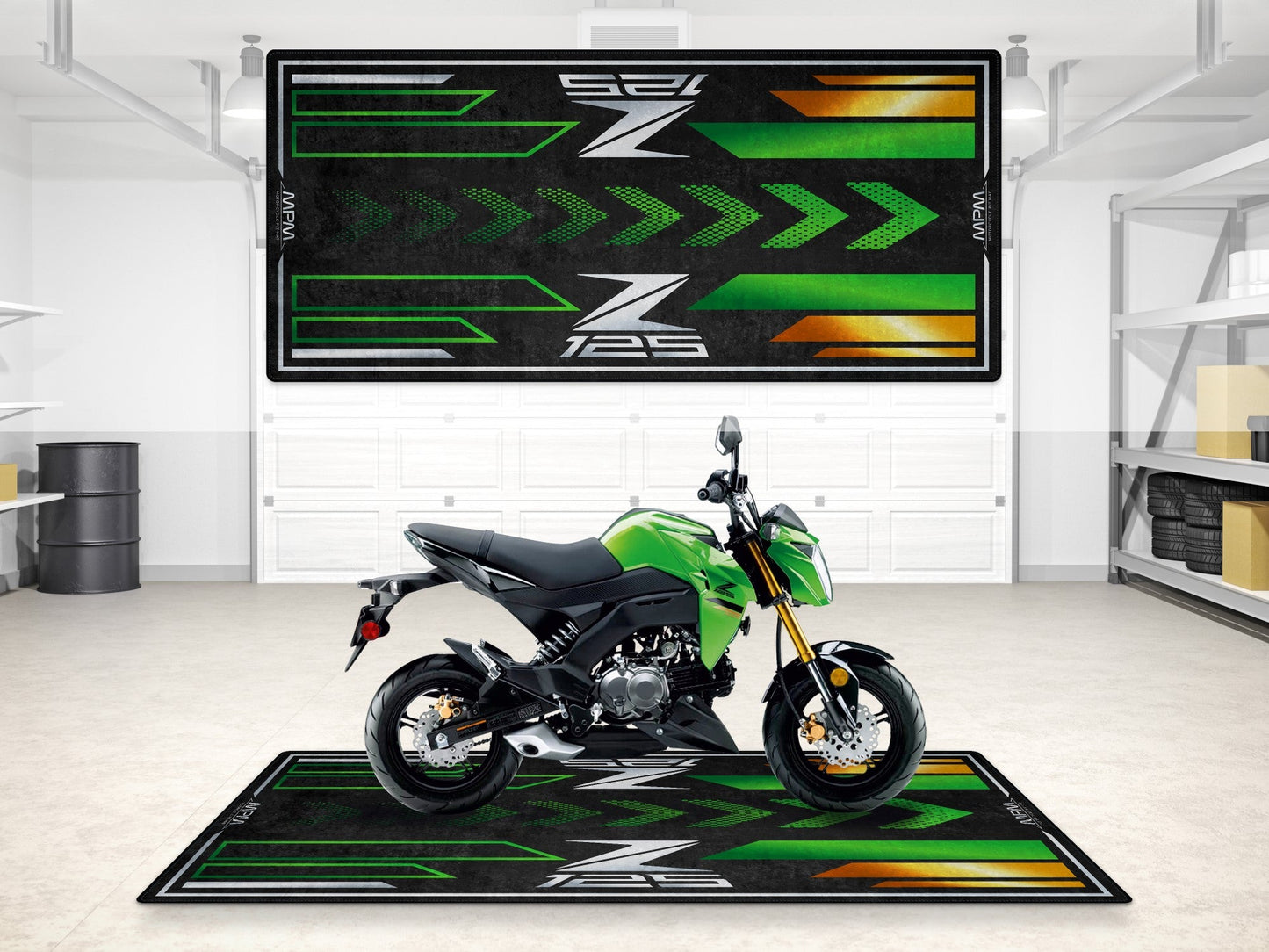Motorcycle Mat for Kawasaki Z125