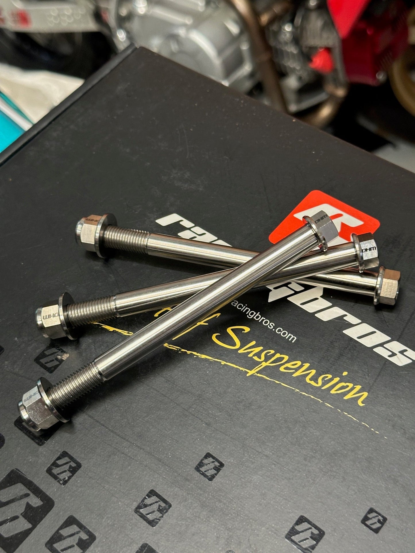 DHM Honda Grom / Monkey Titanium Engine Mount Hardware-Nastee Nates Garage