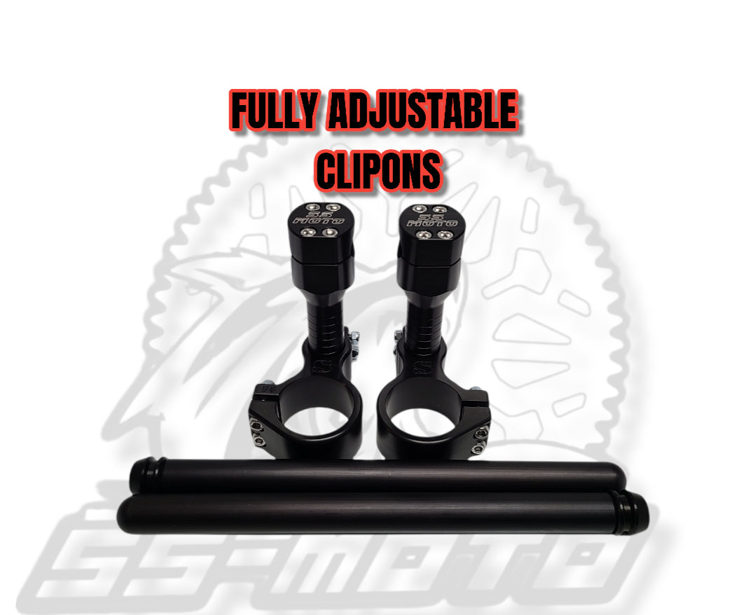 SS-MOTO Fully Adjustable Clipons-Nastee Nates Garage