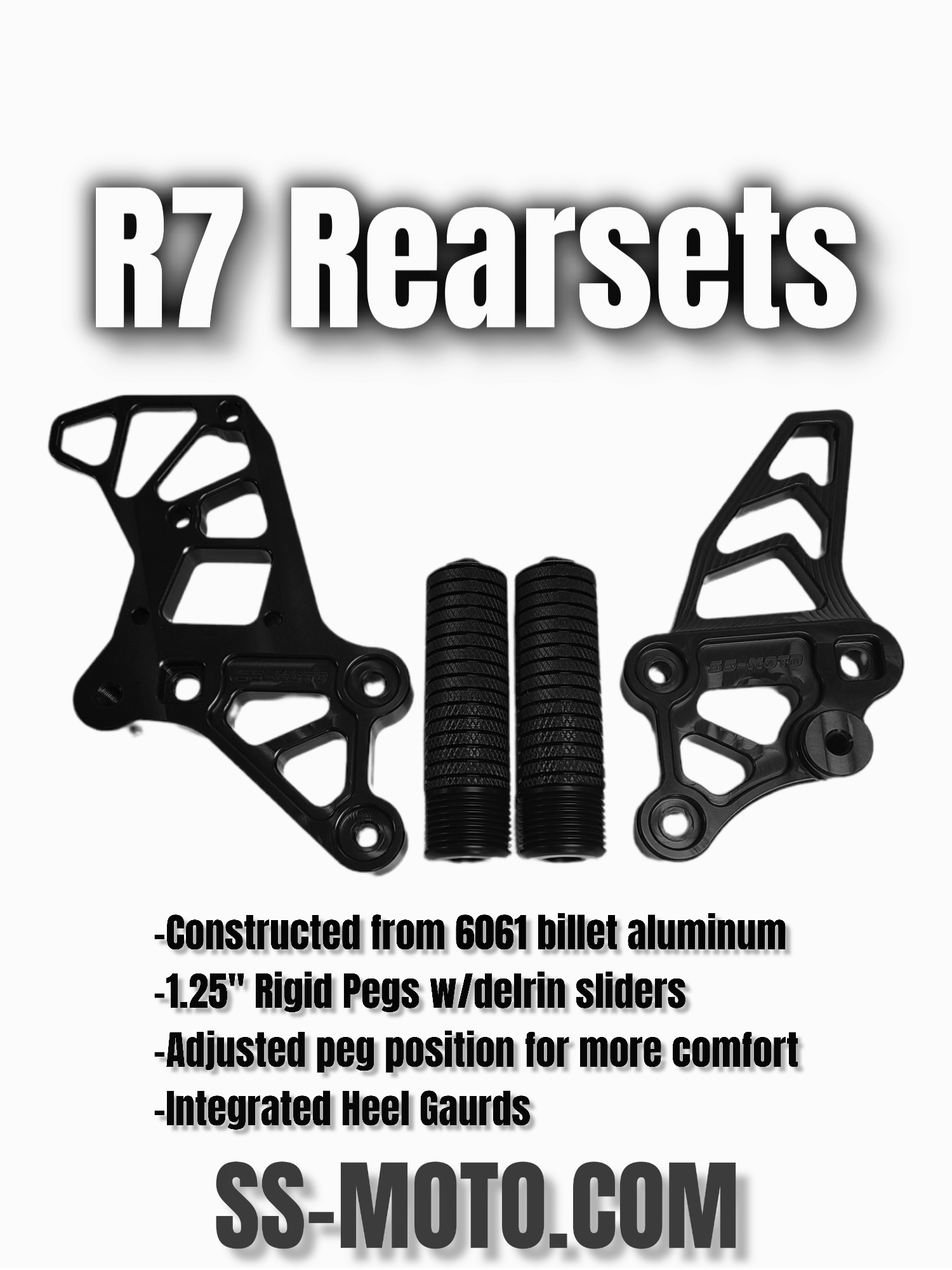 SS-MOTO R7 Rearsets-Nastee Nates Garage