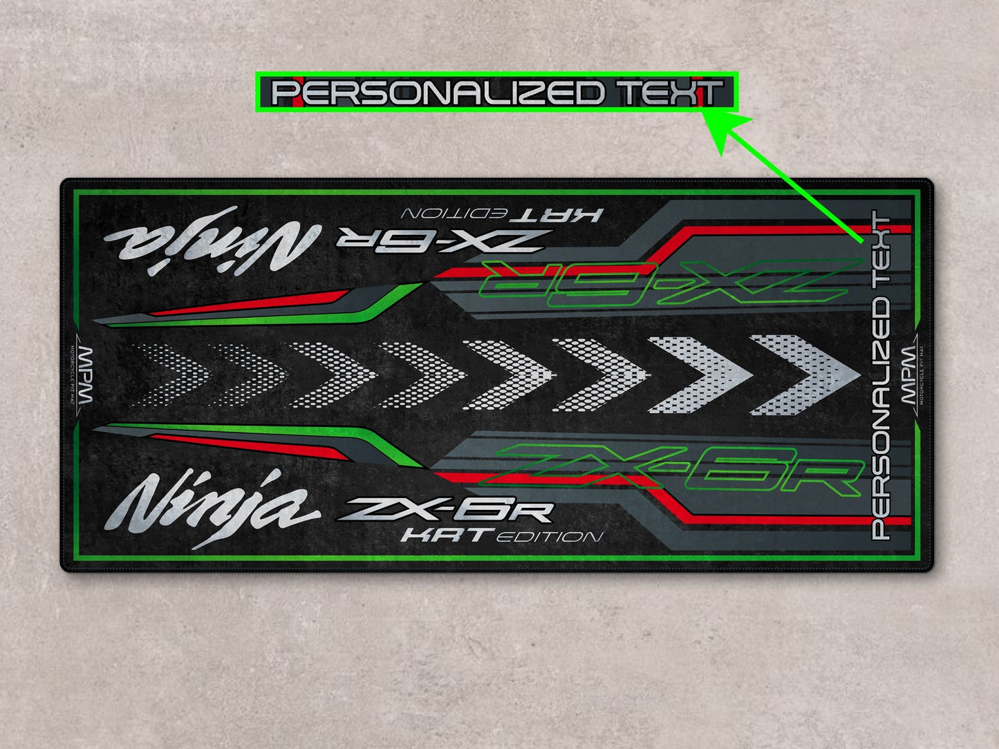 Motorcycle Mat for Kawasaki Ninja ZX-6R KRT Edition