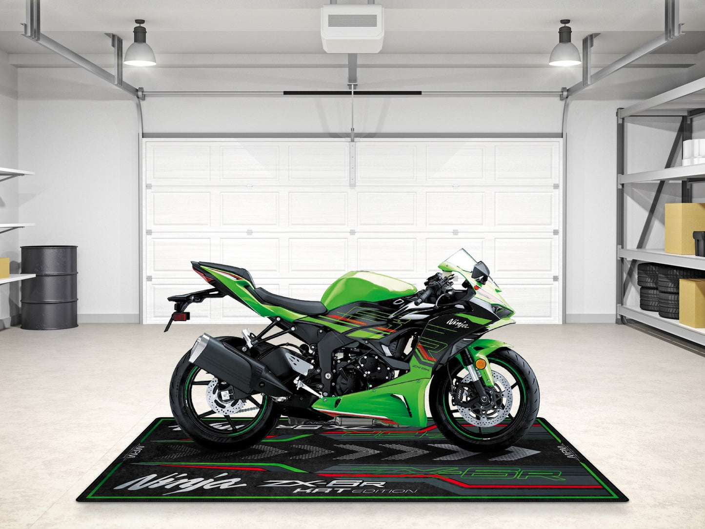 Motorcycle Mat for Kawasaki Ninja ZX-6R KRT Edition